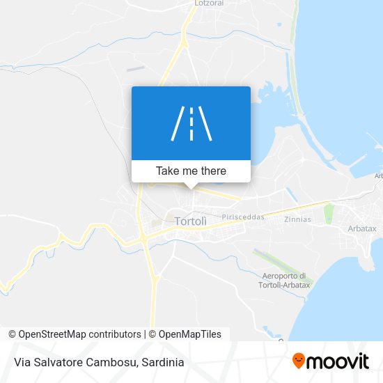 Via Salvatore Cambosu map