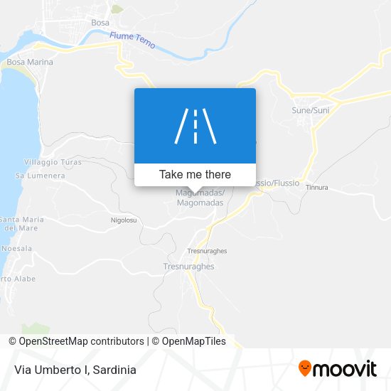 Via Umberto I map
