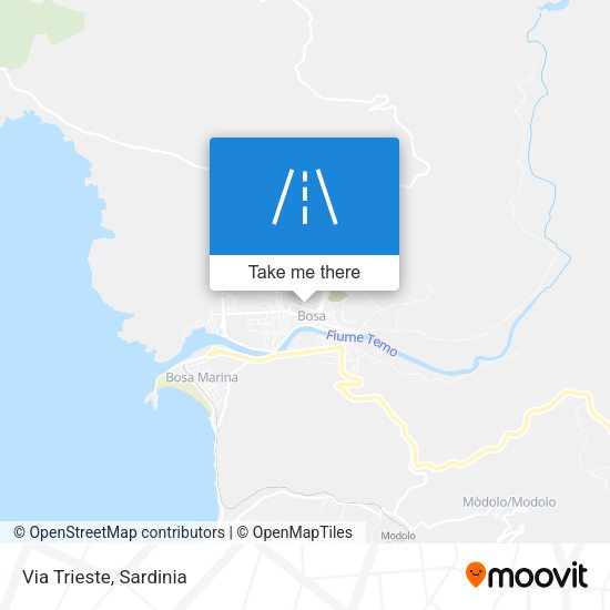 Via Trieste map