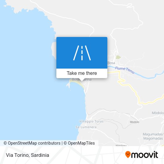 Via Torino map