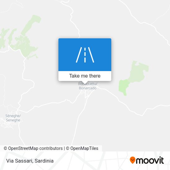 Via Sassari map