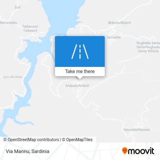 Via Mannu map
