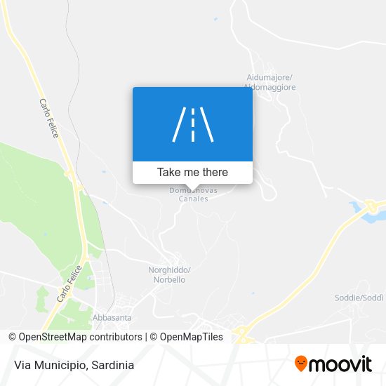 Via Municipio map