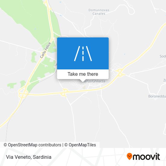 Via Veneto map