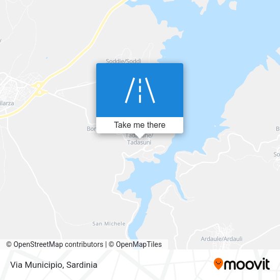 Via Municipio map