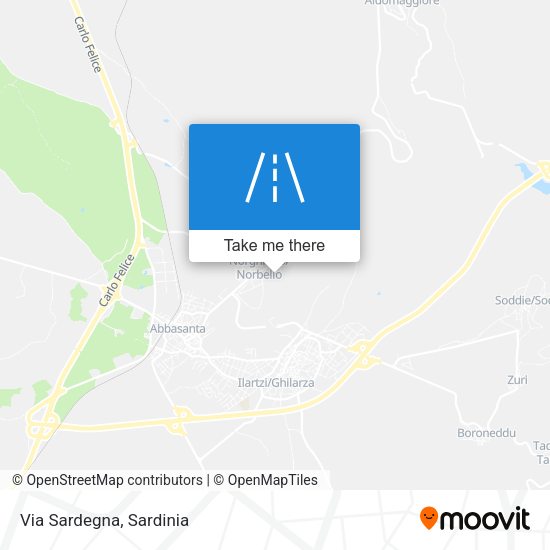 Via Sardegna map