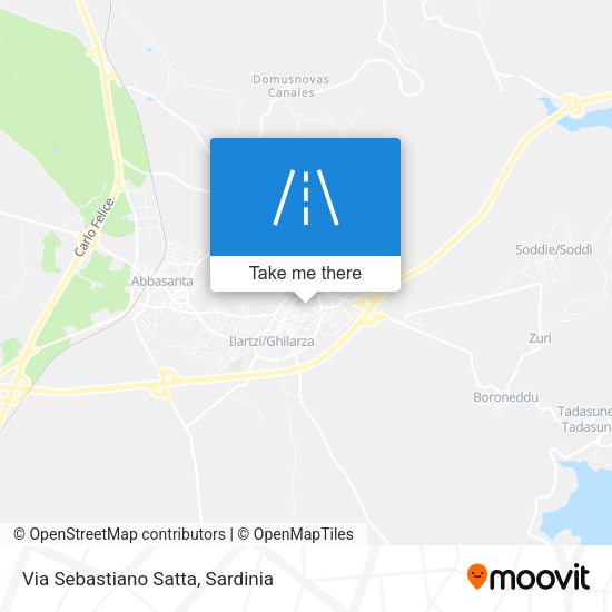 Via Sebastiano Satta map