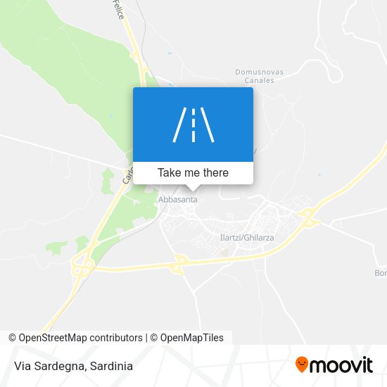Via Sardegna map