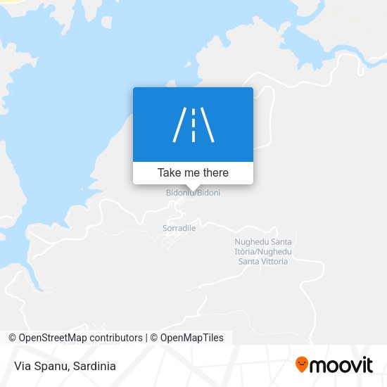 Via Spanu map