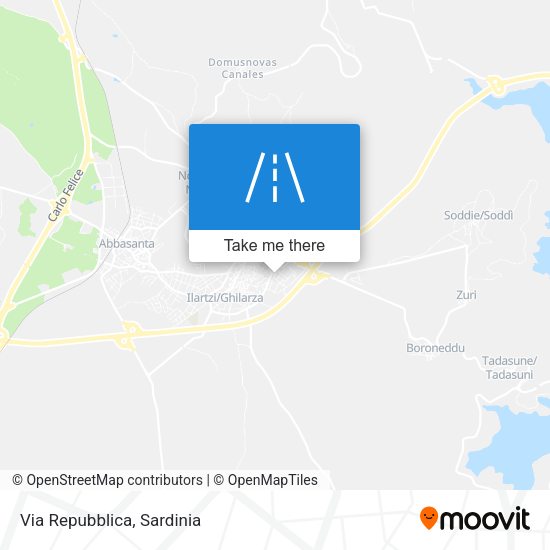 Via Repubblica map