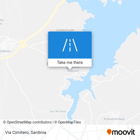 Via Cimitero map