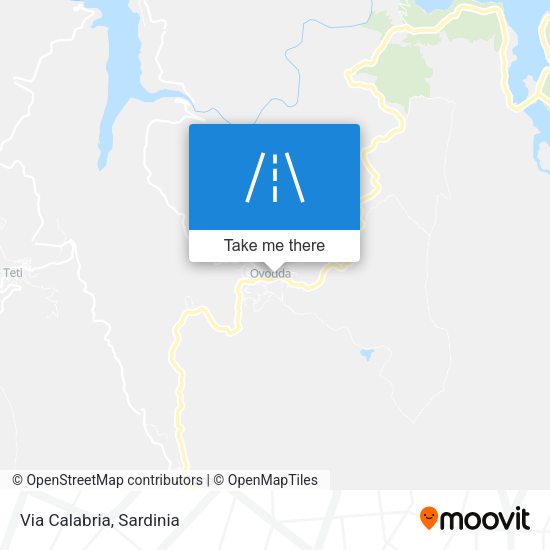 Via Calabria map