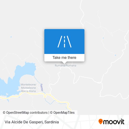 Via Alcide De Gasperi map