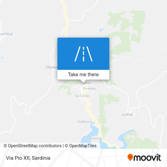 Via Pio XII map