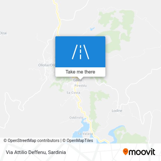 Via Attilio Deffenu map