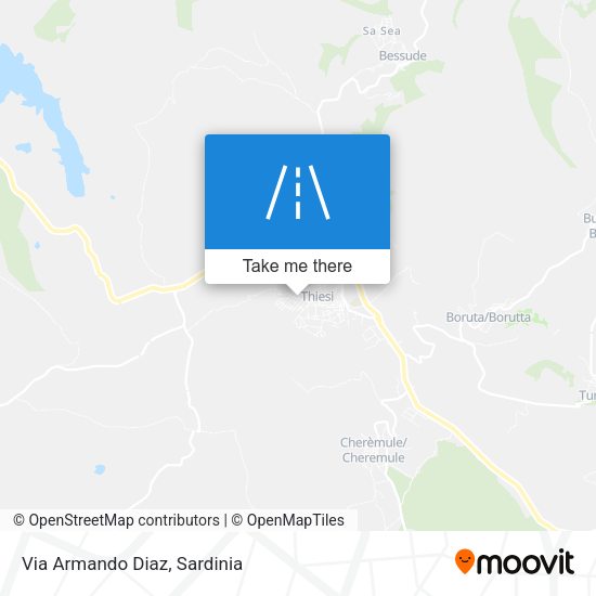 Via Armando Diaz map