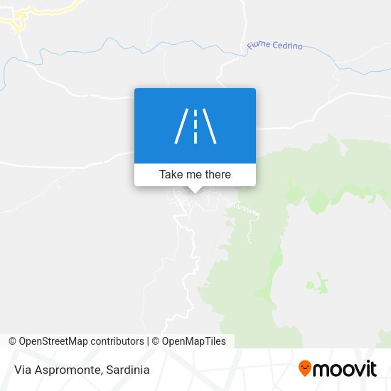 Via Aspromonte map