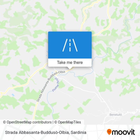 Strada Abbasanta-Buddusò-Olbia map