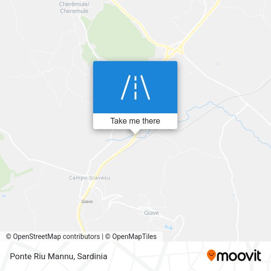 Ponte Riu Mannu map