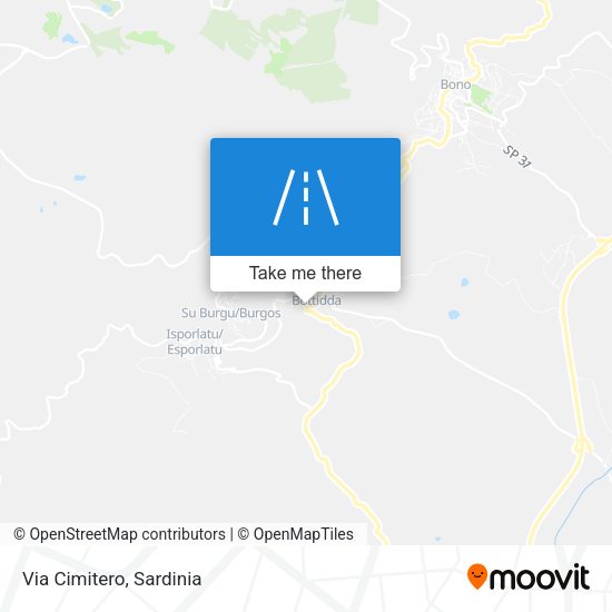Via Cimitero map