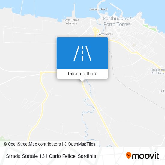 Strada Statale 131 Carlo Felice map