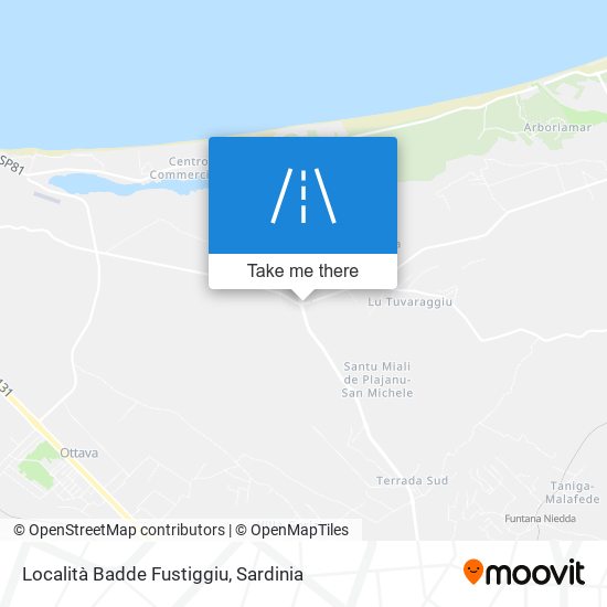 Località Badde Fustiggiu map