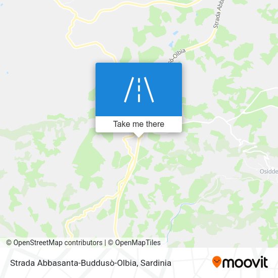 Strada Abbasanta-Buddusò-Olbia map