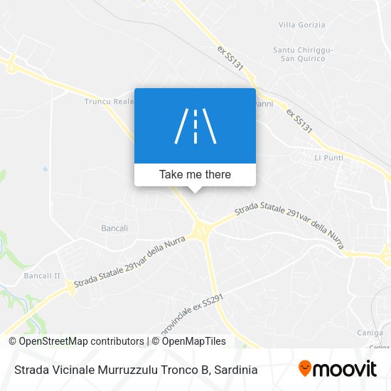Strada Vicinale Murruzzulu Tronco B map