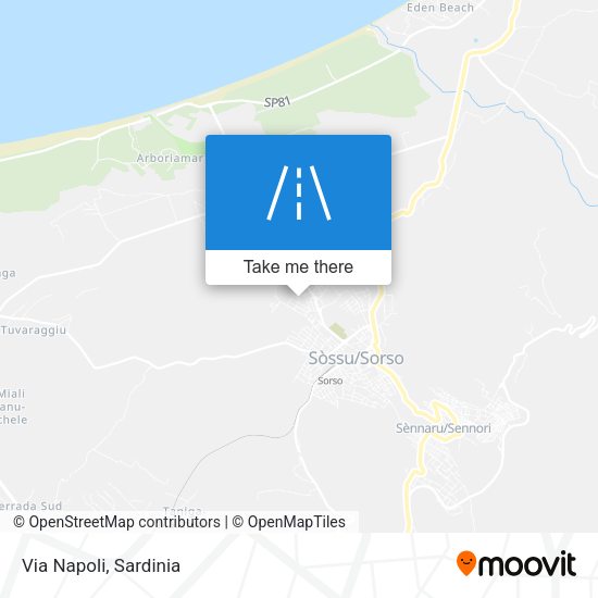 Via Napoli map