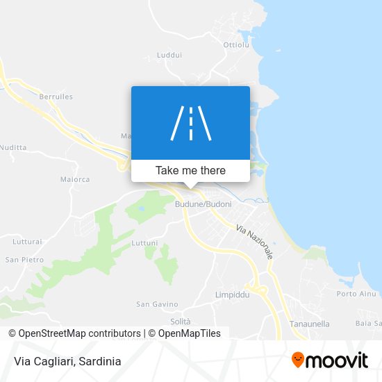 Via Cagliari map