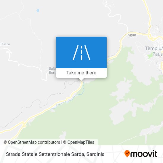 Strada Statale Settentrionale Sarda map