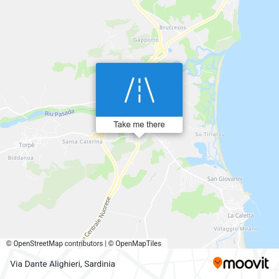 Via Dante Alighieri map