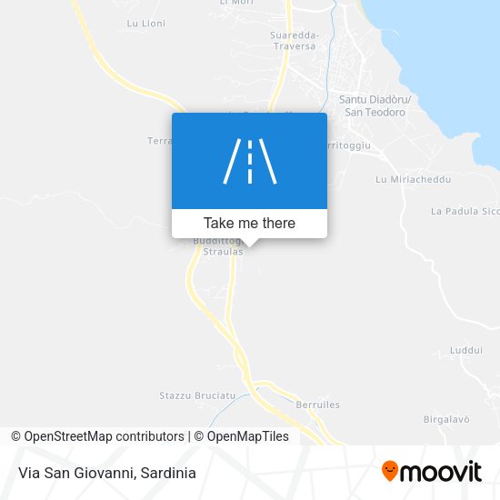 Via San Giovanni map