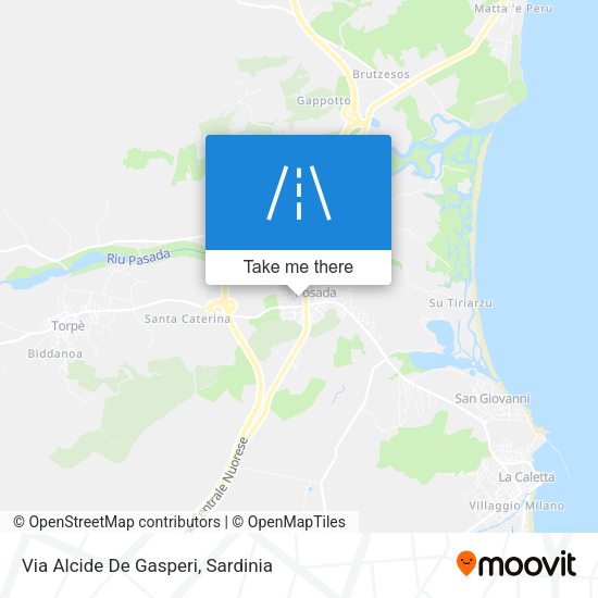Via Alcide De Gasperi map