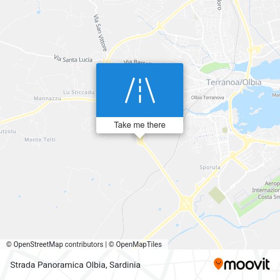 Strada Panoramica Olbia map