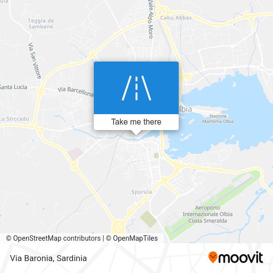 Via Baronia map