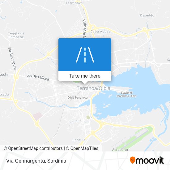 Via Gennargentu map