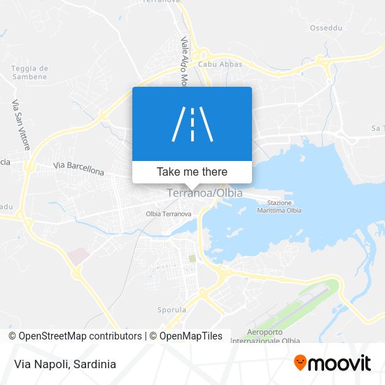 Via Napoli map