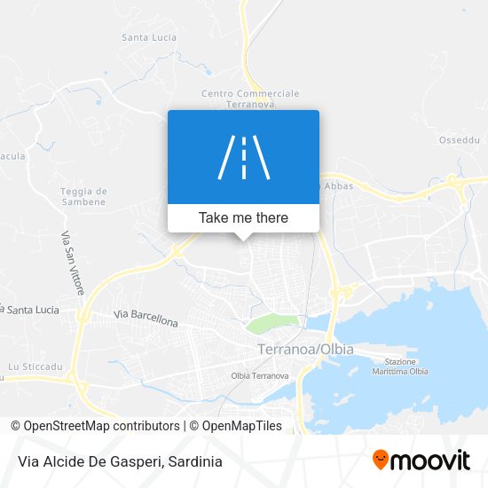 Via Alcide De Gasperi map