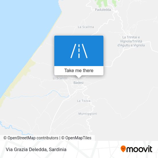 Via Grazia Deledda map