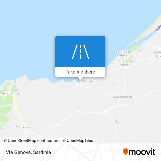 Via Genova map