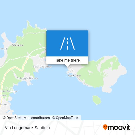 Via Lungomare map