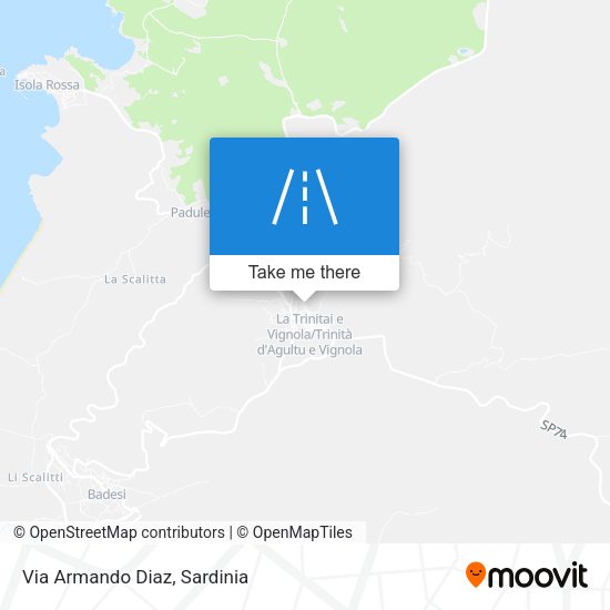 Via Armando Diaz map