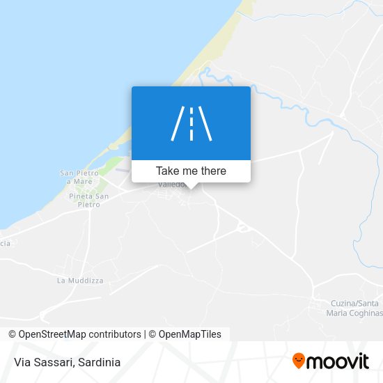 Via Sassari map