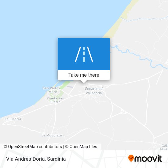 Via Andrea Doria map