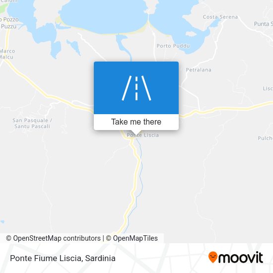 Ponte Fiume Liscia map