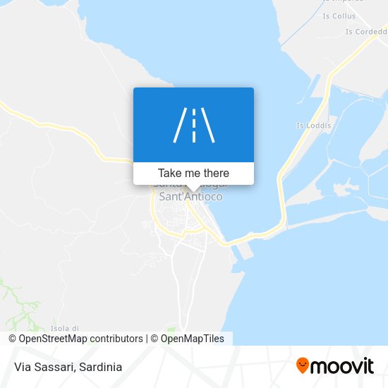 Via Sassari map