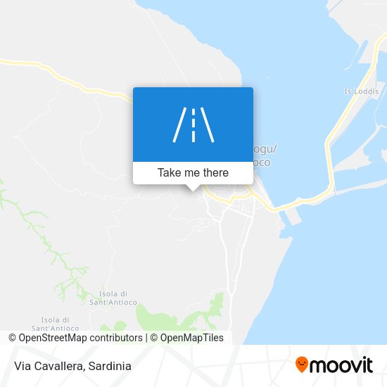 Via Cavallera map