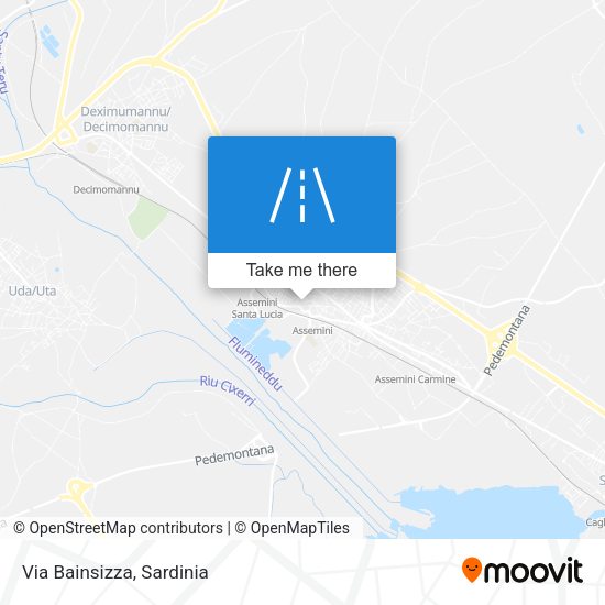 Via Bainsizza map