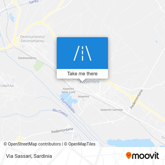 Via Sassari map
